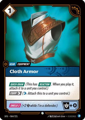 Cloth Armor (064/221) - Spiritforged - Poke-Collect