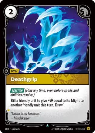 Deathgrip (163/221) - Spiritforged - Poke-Collect