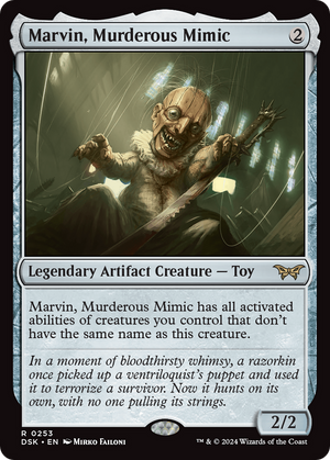 Marvin, Murderous Mimic (DSK-253) - Duskmourn: House of Horror Foil - Poke-Collect