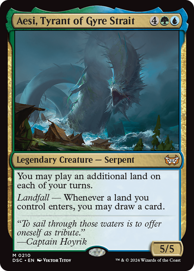 Aesi, Tyrant of Gyre Strait (DSC-210) - Duskmourn: House of Horror Commander - Poke-Collect