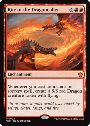 Rite of the Dragoncaller (FDN-092) - Foundations Foil - Poke-Collect