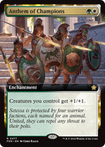 Anthem of Champions (FDN-477) - Foundations: (Extended Art) Foil - Poke-Collect