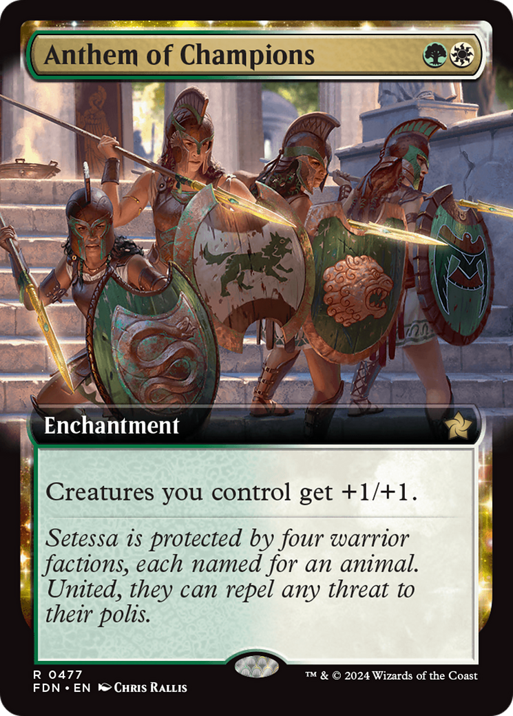 Anthem of Champions (FDN-477) - Foundations: (Extended Art) - Poke-Collect