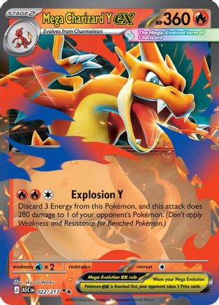 Mega Charizard Y ex - 022/217 22 - ME Ascended Heroes Holofoil - Poke-Collect