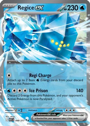 Regice ex 48 - ME Ascended Heroes Holofoil - Poke-Collect