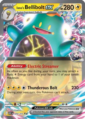 Iono's Bellibolt ex - 070/217 70 - ME Ascended Heroes Holofoil - Poke-Collect