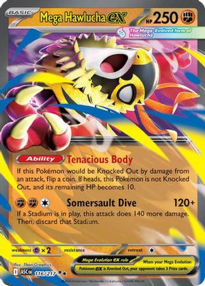 Mega Hawlucha ex - 116/217 116 - ME Ascended Heroes Holofoil - Poke-Collect