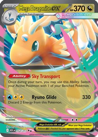 Mega Dragonite ex - 152/217 152 - ME Ascended Heroes Holofoil - Poke-Collect
