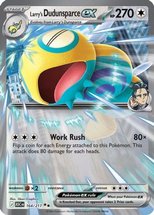 Larry's Dudunsparce ex 164 - ME Ascended Heroes Holofoil - Poke-Collect