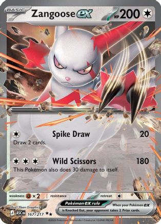 Zangoose ex 167 - ME Ascended Heroes Holofoil - Poke-Collect