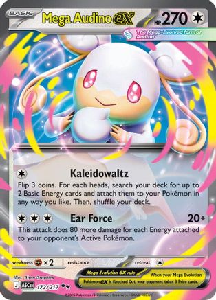 Mega Audino ex - 172/217 172 - ME Ascended Heroes Holofoil - Poke-Collect