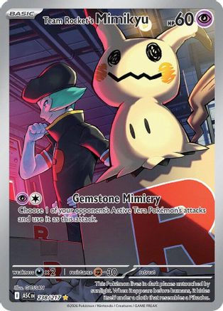 Team Rocket's Mimikyu - 238/217 238 - ME Ascended Heroes Holofoil - Poke-Collect