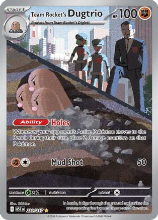 Team Rocket's Dugtrio - 239/217 239 - ME Ascended Heroes Holofoil - Poke-Collect