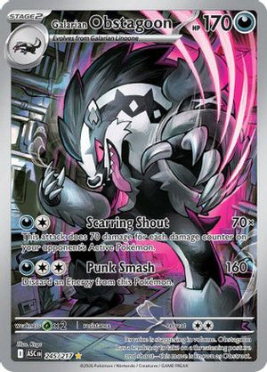 Galarian Obstagoon - 245/217 245 - ME Ascended Heroes Holofoil - Poke-Collect