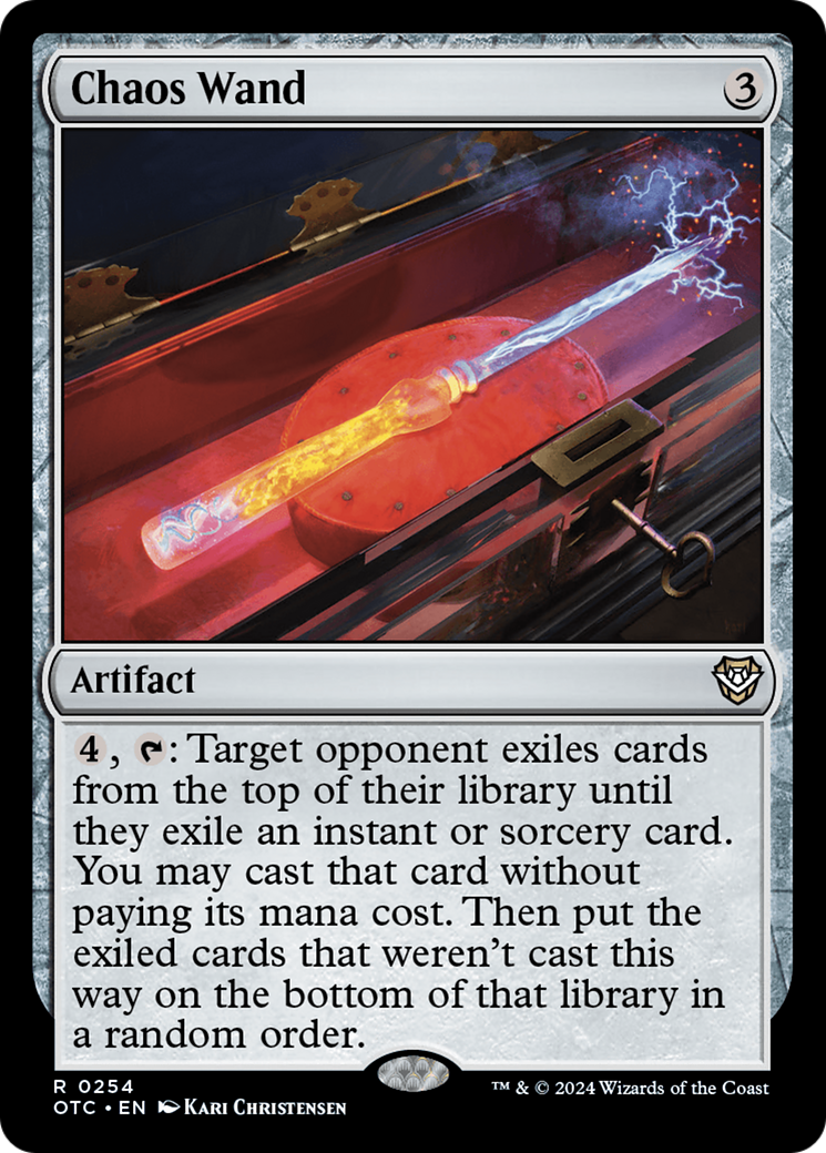 Chaos Wand (OTC-254) - Outlaws of Thunder Junction Commander - Poke-Collect