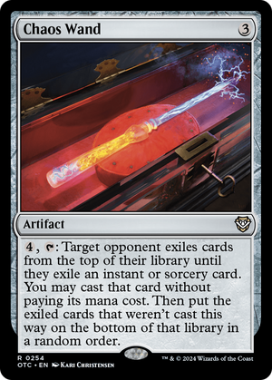 Chaos Wand (OTC-254) - Outlaws of Thunder Junction Commander - Poke-Collect