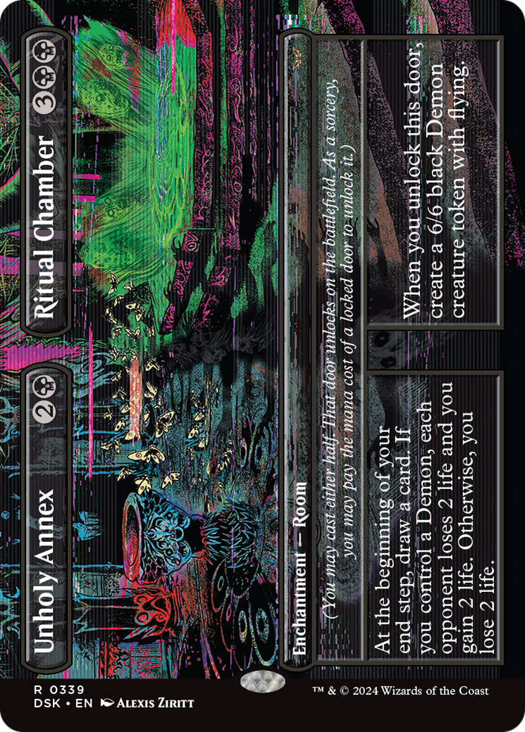 Unholy Annex // Ritual Chamber (DSK-339) - Duskmourn: House of Horror (Borderless) - Poke-Collect