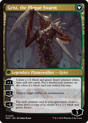 Grist, Voracious Larva (MH3-251) - Modern Horizons 3 Foil - Poke-Collect