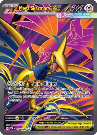 Mega Skarmory ex - 106/088 106 - ME03 Perfect Order Holofoil - Poke-Collect