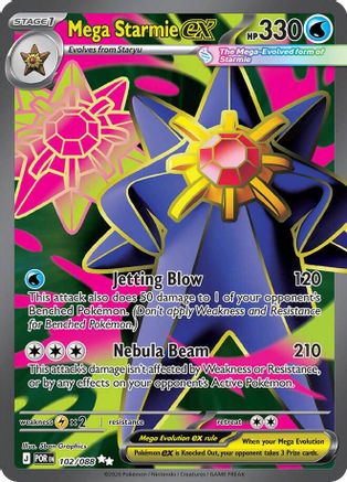 Mega Starmie ex - 102/088 102 - ME03 Perfect Order Holofoil - Poke-Collect