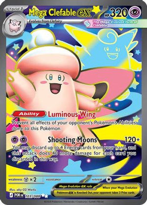 Mega Clefable ex - 103/088 103 - ME03 Perfect Order Holofoil - Poke-Collect