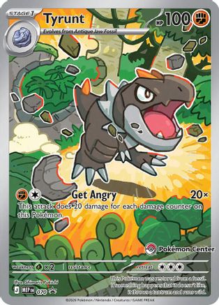 Tyrunt - 070 (Pokemon Center Exclusive) 70 - ME Mega Evolution Promo Holofoil - Poke-Collect