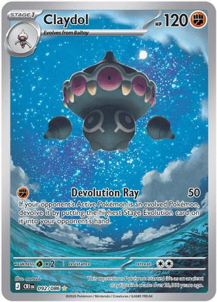 Claydol - 092/086 92 - ME04 Chaos Rising Holofoil - Poke-Collect
