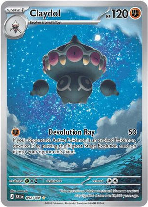 Claydol - 092/086 92 - ME04 Chaos Rising Holofoil - Poke-Collect