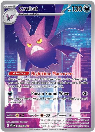 Crobat - 093/086 93 - ME04 Chaos Rising Holofoil - Poke-Collect