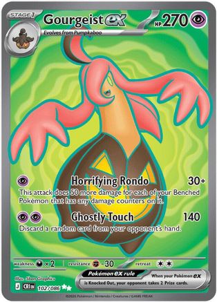 Gourgeist ex - 102/086 102 - ME04 Chaos Rising Holofoil - Poke-Collect