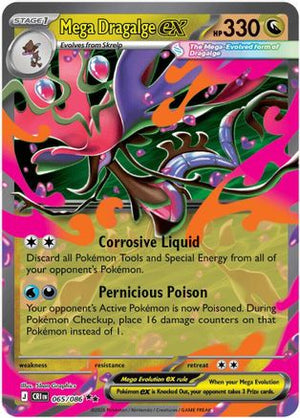 Mega Dragalge ex - 065/086 65 - ME04 Chaos Rising Holofoil - Poke-Collect