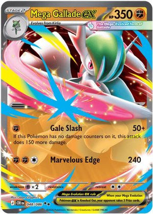 Mega Gallade ex 48 - ME04 Chaos Rising Holofoil - Poke-Collect