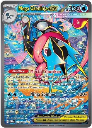 Mega Greninja ex - 116/086 116 - ME04 Chaos Rising Holofoil - Poke-Collect