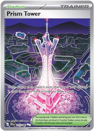 Prism Tower - 111/086 111 - ME04 Chaos Rising Holofoil - Poke-Collect