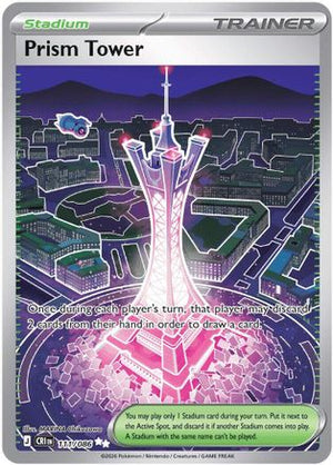 Prism Tower - 111/086 111 - ME04 Chaos Rising Holofoil - Poke-Collect