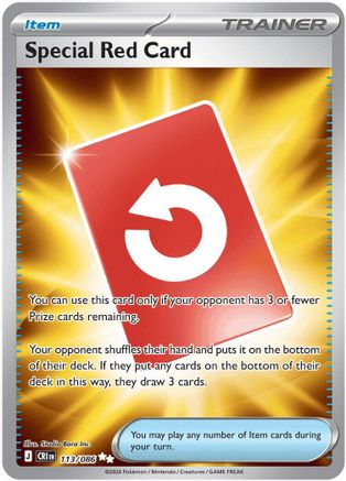 Special Red Card - 113/086 113 - ME04 Chaos Rising Holofoil - Poke-Collect