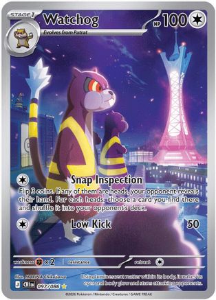 Watchog - 097/086 97 - ME04 Chaos Rising Holofoil - Poke-Collect