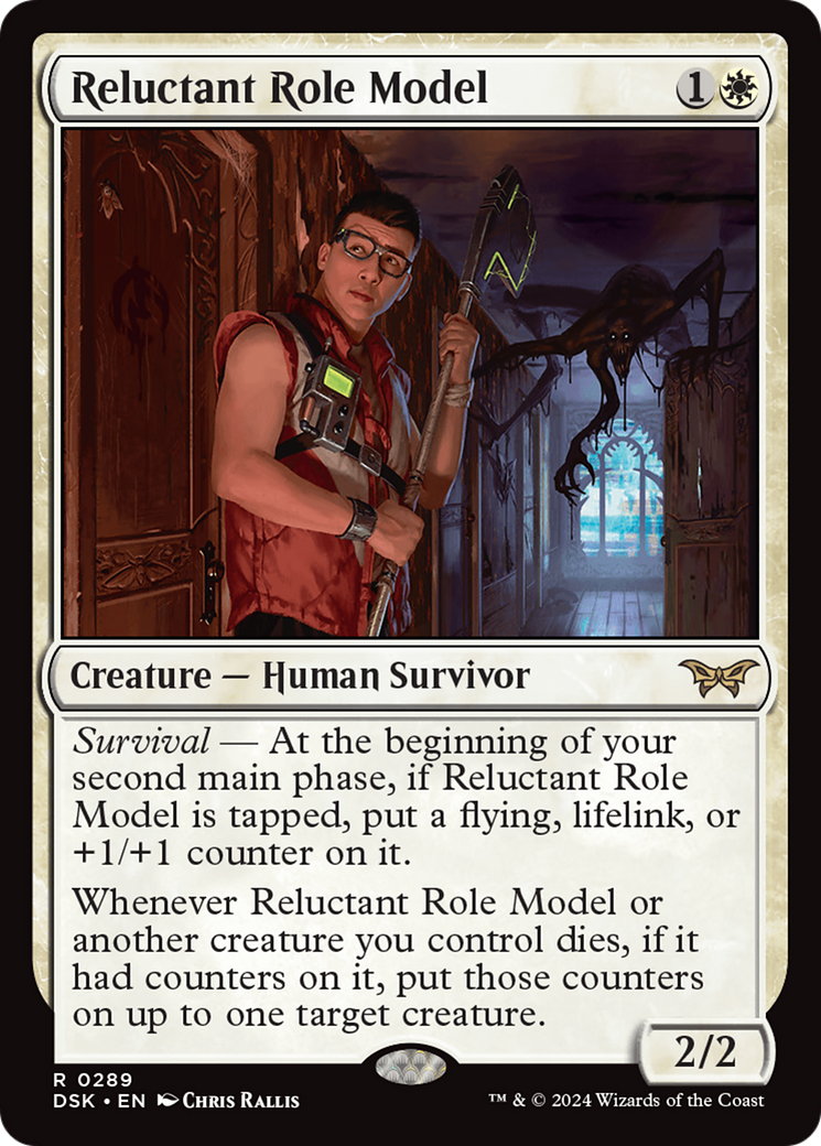Reluctant Role Model (DSK-289) - Duskmourn: House of Horror Foil - Poke-Collect