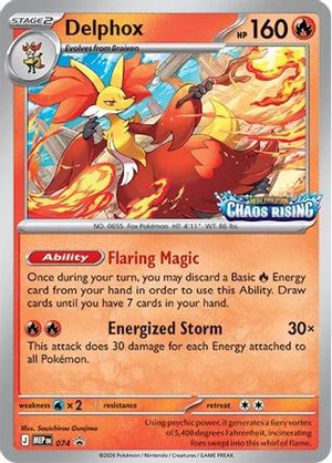 Delphox - 074 74 - ME Mega Evolution Promo Holofoil
