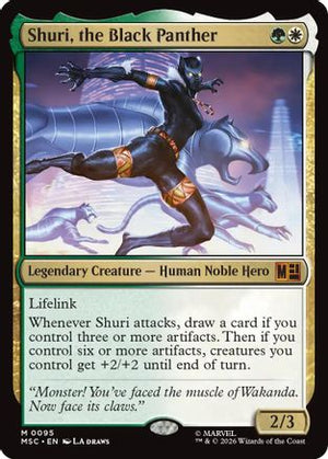 Shuri, the Black Panther (Surge Foil) (MSC-095) - Commander: Marvel Super Heroes Foil