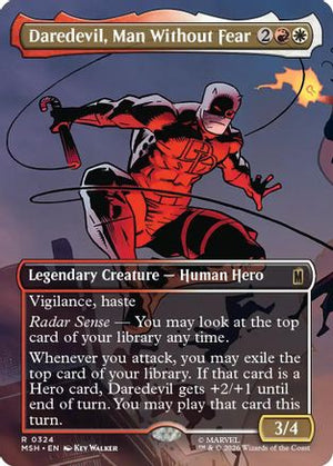 Daredevil, Man Without Fear (Borderless) (0324) (MSH-324) - Marvel Super Heroes Foil