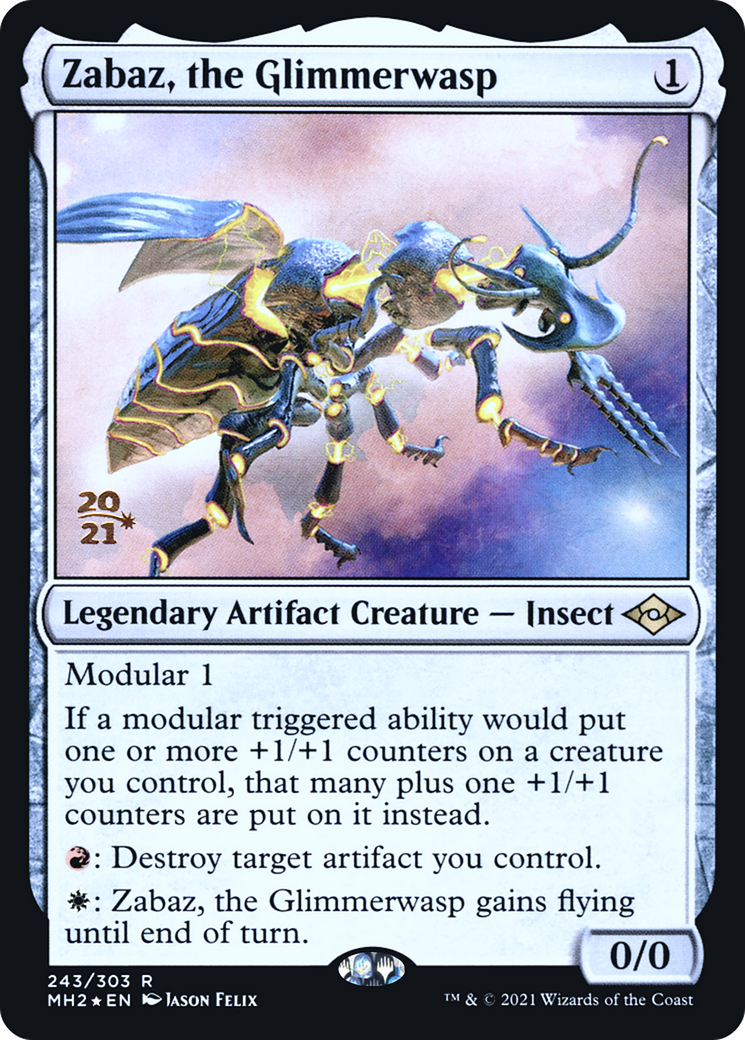 Zabaz, the Glimmerwasp (PRE-243S) - Modern Horizons 2 Promos Foil - Poke-Collect
