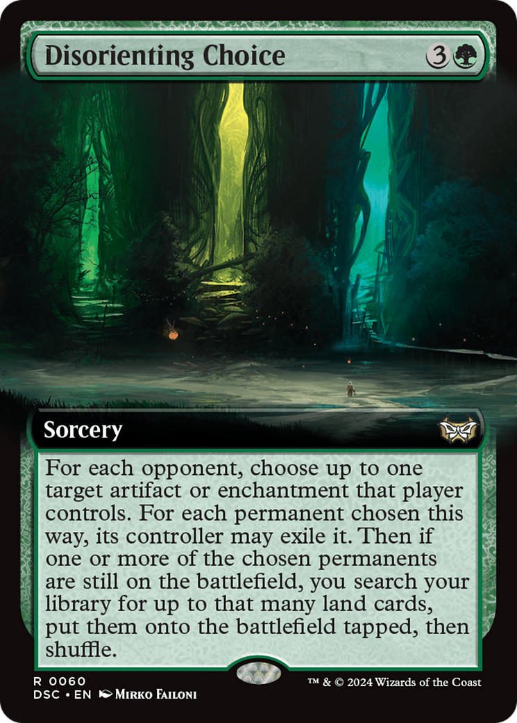 Disorienting Choice (DSC-060) - Duskmourn: House of Horror Commander: (Extended Art) - Poke-Collect