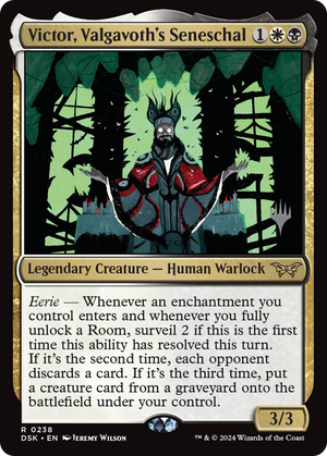 Victor, Valgavoth's Seneschal (PPDSK-238) - Duskmourn: House of Horror Promos Foil - Poke-Collect