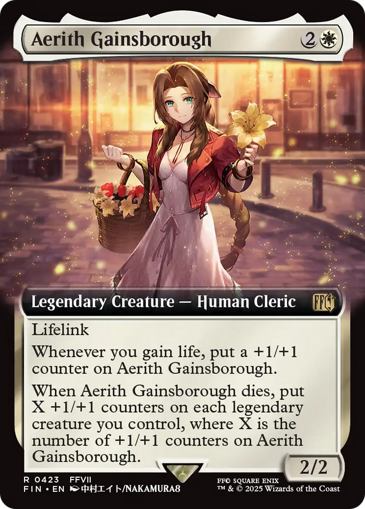 Aerith Gainsborough (Extended Art) (FIN-423) - FINAL FANTASY: (Extended Art) Foil - Poke-Collect