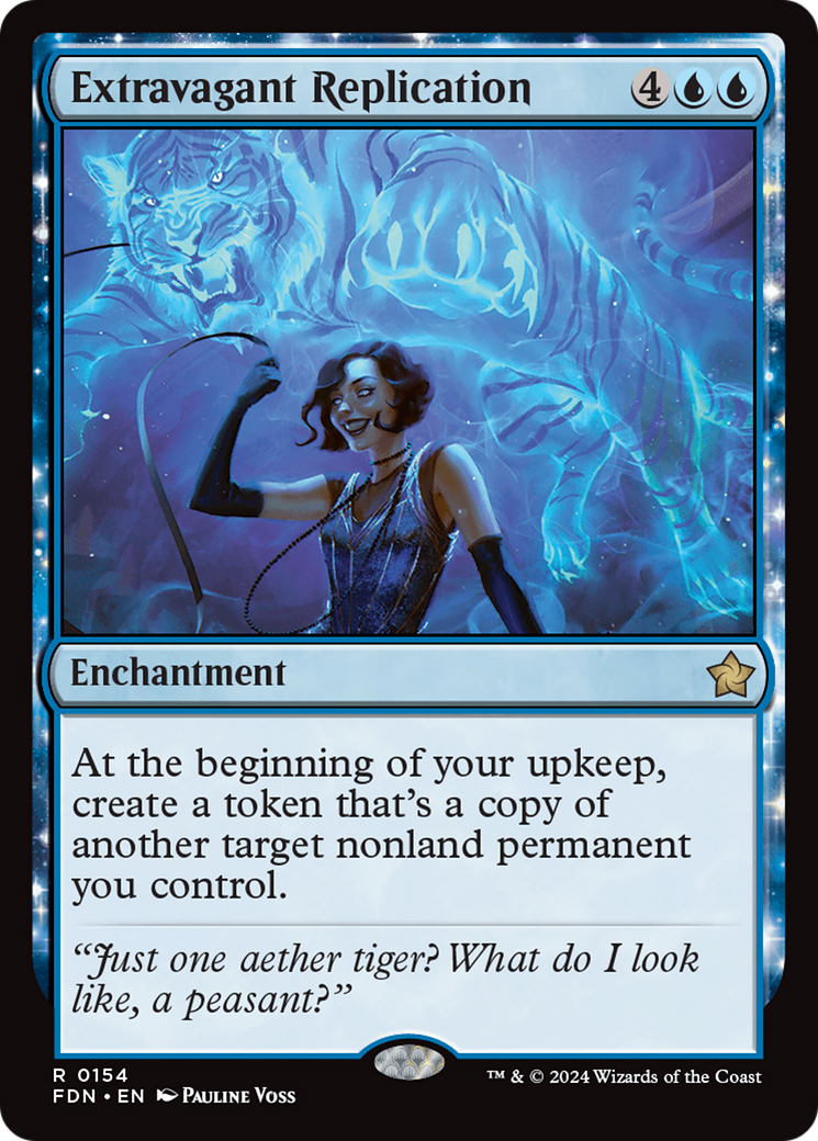 Extravagant Replication (FDN-154) - Foundations Foil - Poke-Collect