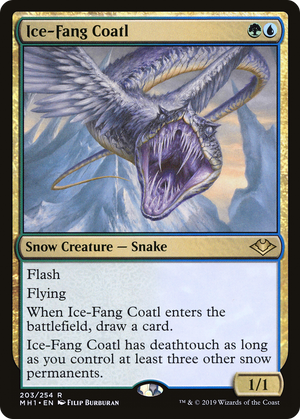 Ice-Fang Coatl (MH1-203) - Modern Horizons Foil - Poke-Collect