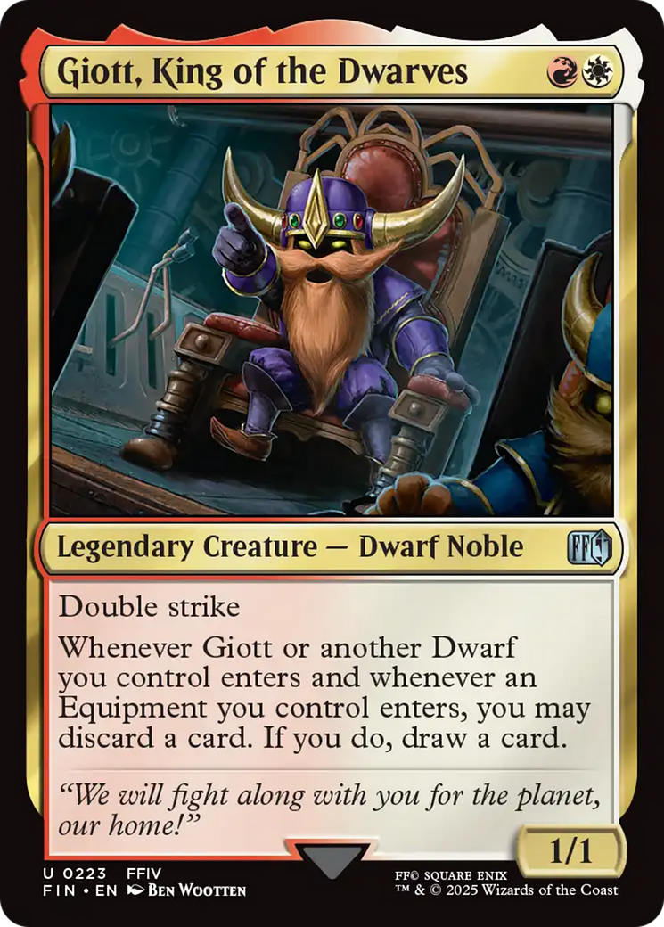 Giott, King of the Dwarves (FIN-223) - FINAL FANTASY - Poke-Collect