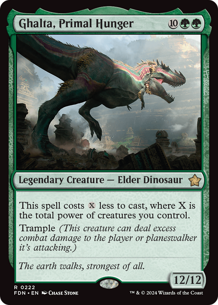 Ghalta, Primal Hunger (FDN-222) - Foundations - Poke-Collect