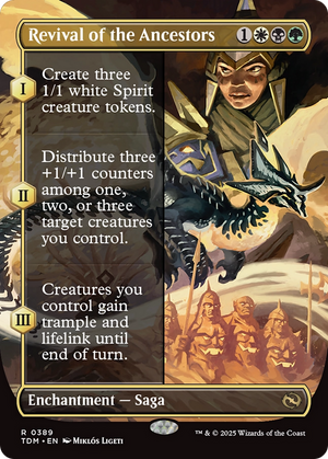 Revival of the Ancestors (TDM-389) - Tarkir: Dragonstorm: (enchantment) (Borderless) - Poke-Collect